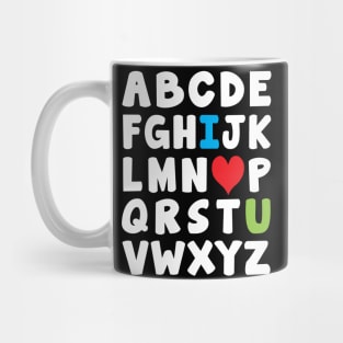 The alphabet Mug